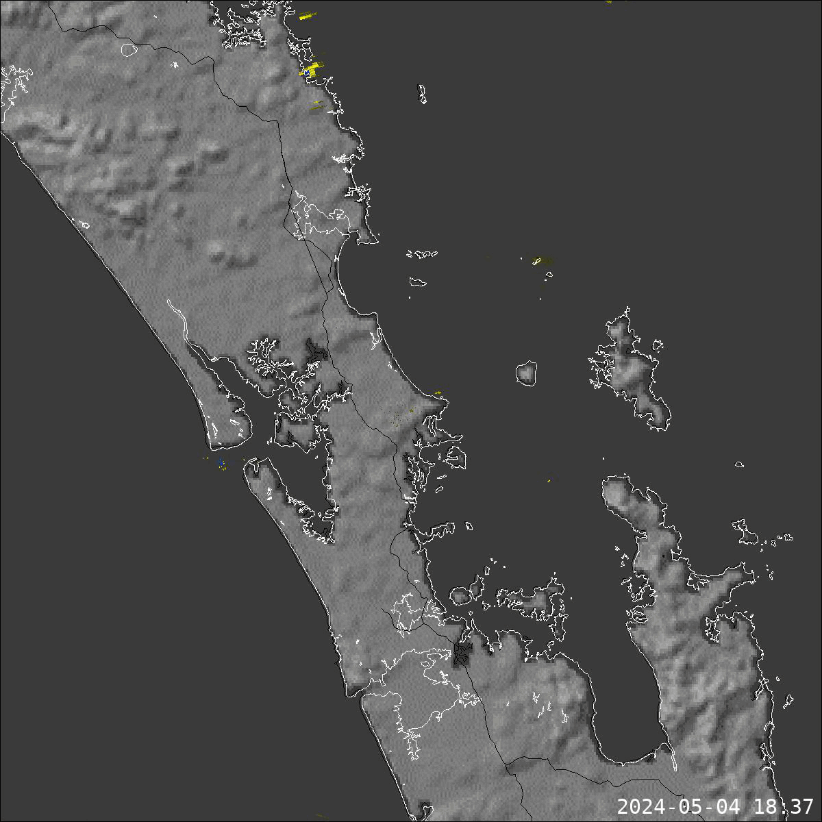 Auckland within 120 km, last 3 hours